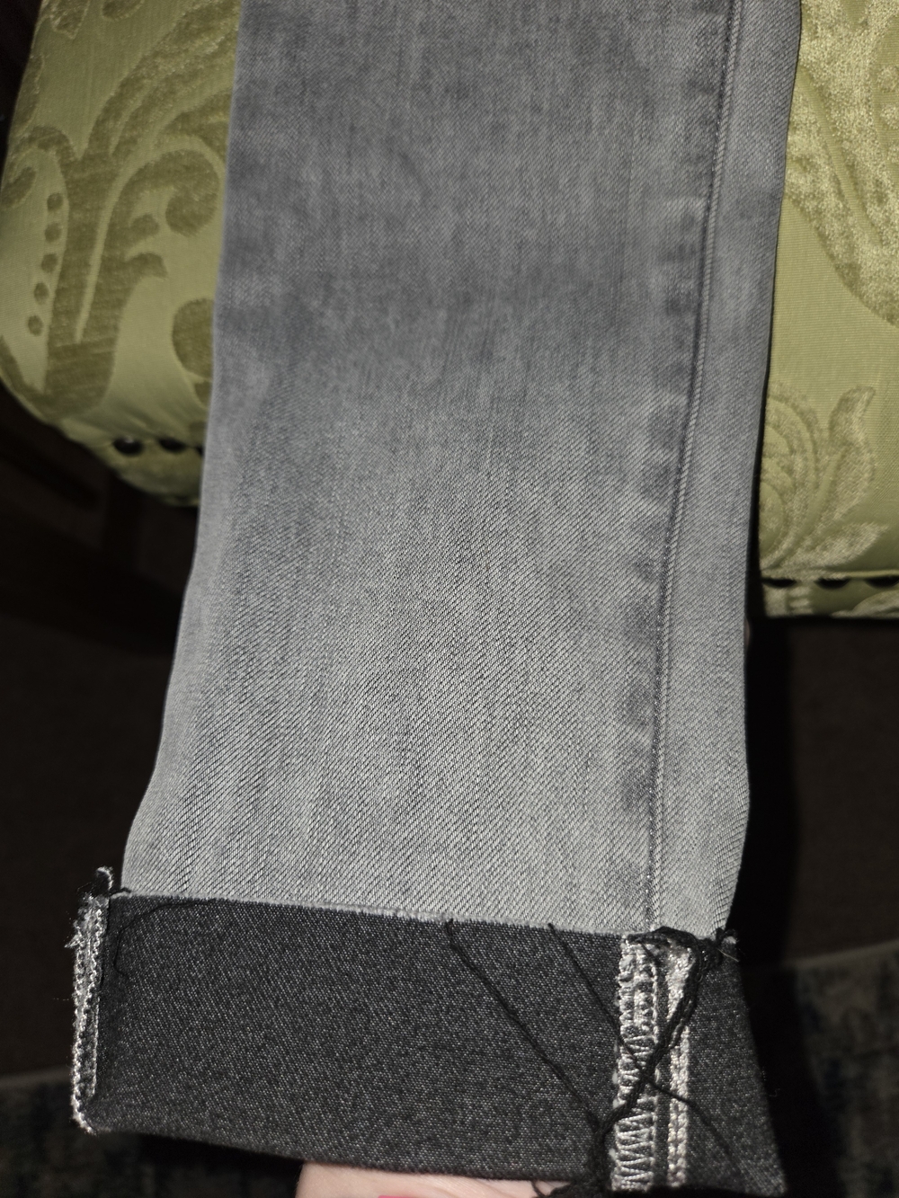 Express Gray Button-Fly Jeans - Picture 3 of 5